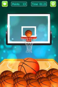 Super Basketball : Flick Basketball Screen Shot 1