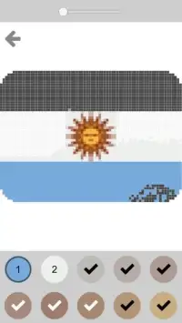 Flags pixel art - Color by Number Flags Screen Shot 0