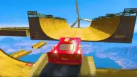 Superheroes Impossible Car Stunt Racing Games Screen Shot 0