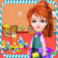 Sweet Baby Doll House Cleaning Game