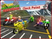 Kids MotorBike Rider Race 3D Screen Shot 1
