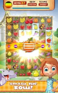 Fruit Crush Forest Mania - Candy star Match puzzle Screen Shot 1