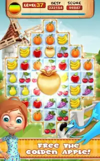 Fruit Crush Forest Mania - Candy star Match puzzle Screen Shot 0