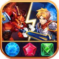 Match 3 Puzzle RPG - War of Hero - Dungeon Battle