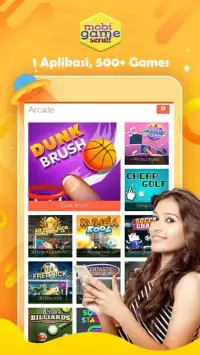 Mobi Games Seru - 1 Aplikasi 500+ Games Screen Shot 0