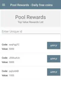 Pool Rewards - Daily Free Coins Screen Shot 0