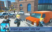 sniper pixel gungster : city war Screen Shot 1