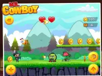 Mr. CowBoy - Endless Run Adventure Screen Shot 1