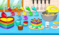 Cooking colorful cake Screen Shot 14