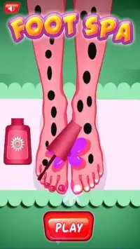 Ladybug Foot Spa - Girls Salon Game Screen Shot 0