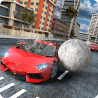 Reckless Car Driving: Rolling Ball Car Crash Drive