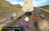 Reckless Car Driving: Rolling Ball Car Crash Drive Screen Shot 1