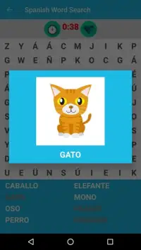 Spanish Word Search Game Screen Shot 5