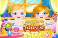 Newborn Twins Baby Caring - Android Game Free! Screen Shot 1
