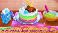 Unicorn Ice Cream Cake Maker : Sweet Dessert Shop Screen Shot 25