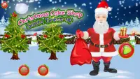 क्रिसमस cake* दुकान - santa** पोशाक ऊपर खेल Screen Shot 1