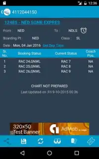 Indian Rail Train Status Screen Shot 0