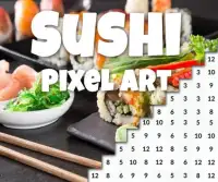 Color By Number: Sushi Pixel Art Screen Shot 1