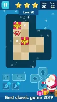 Santa Push Maze - Block puzzle game Screen Shot 0