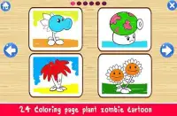 Painting Plant vs Coloring - Zombie Vegetable Screen Shot 5