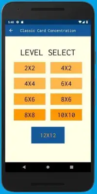 Classic Card Concentration Screen Shot 4