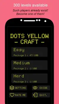 Dots Yellow Craft Screen Shot 1