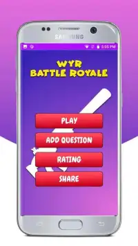 Would you rather Battle Royale Quiz questions Screen Shot 3