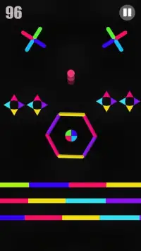 Crossy Color Ball Screen Shot 0