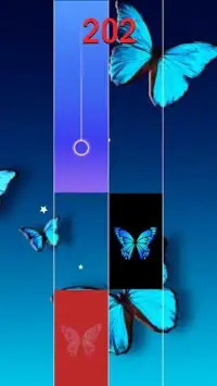 Blue Butterfly Piano Tiles 2019 Screen Shot 1