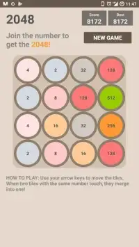 2048 Rounded Screen Shot 1