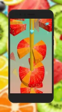 Fruit Helix Jump Crush Screen Shot 2