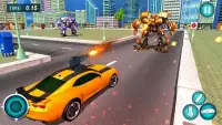 Flying Superhero Car Robot Transform Wars Games Screen Shot 1
