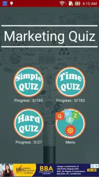 Marketing Quiz Screen Shot 0