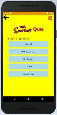 Simpsons Quiz Screen Shot 7