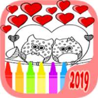 Valentine 2019 cartoon love