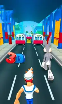 Subway Bunny Rush Run Screen Shot 0