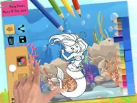 Mermaid coloring pages Screen Shot 4