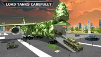 सेना माल विमान शिल्प: सेना ट्रांसपोर्ट खेल Screen Shot 6