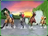 Kids Mountain Horse Rider Race Screen Shot 16