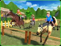 Kids Mountain Horse Rider Race Screen Shot 3