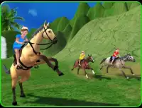 Kids Mountain Horse Rider Race Screen Shot 8