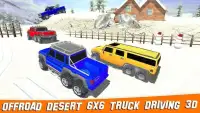 Offroad Desert 6x6 Truck Driving 3D Screen Shot 13