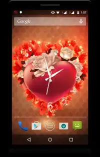 Heart Clock Live Wallpaper Screen Shot 6
