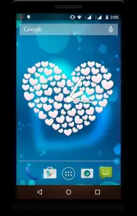 Heart Clock Live Wallpaper Screen Shot 1