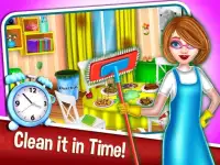 School Girl House Cleanup Challenge Screen Shot 0