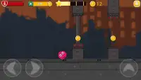 Red Pink Ball: Red Bouncing Ball Red Hero Jungle Screen Shot 1