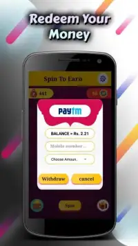 Spin To Earn : Paytm cash , Earn money Screen Shot 2