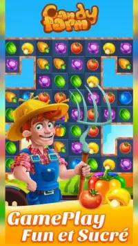 Candy Farm Saga Crush Puzzle Game Screen Shot 0