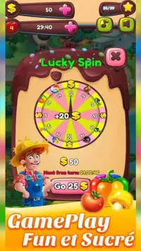 Candy Farm Saga Crush Puzzle Game Screen Shot 7