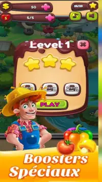 Candy Farm Saga Crush Puzzle Game Screen Shot 3